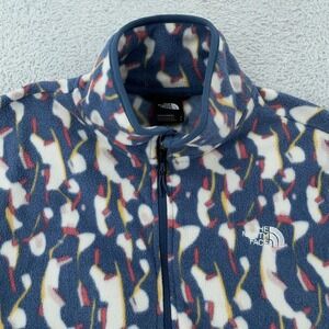 The‎ North Face Alpine Polartec Fleece Jacket Mens Small Abstract Print Full Zip